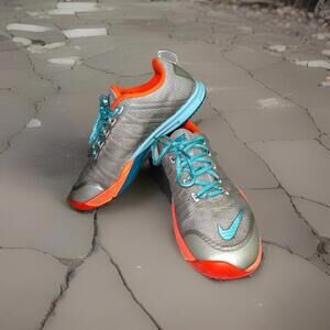 Size 8.5 Nike Womens Lunar Cross Element 653528-004 Gray Running Shoes Sneakers